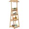 Multi-Functional Wooden Shelf Plant Stand, Storage Rack and Bookcase for Indoor and Covered Outdoor Spaces - Enhances Patios, Porches, Living Rooms, Balconies, Corners, Gardens, and Home Offices